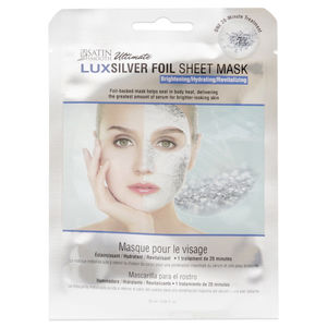Ultimate LuxSilver Foil Sheet Mask by Satin Smooth for Women - 1 Pc Mask